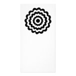 Funky Flower in Black and White. Custom Photo Card