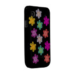 Funky flowers design samsung galaxy s cases