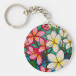 Funky Frangipani Key Chain