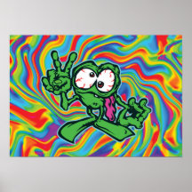 Funky Frawg - Peace Posters