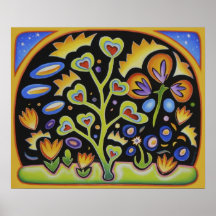 Funky Garden Canvas Posters