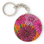 Funky Geber Daisies Floral Key Chain keychains