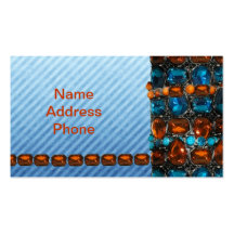 Funky Gem & Jewel Sets business cards