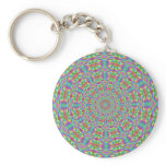 Funky Geometric 60s Pop Art Keychain