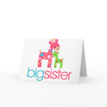 Funky Giraffe Big Sister Tshirt