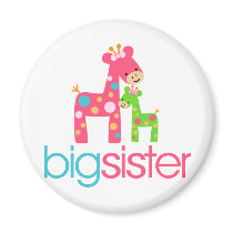 Funky Giraffe Big Sister Tshirt