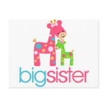 Funky Giraffe Big Sister Tshirt