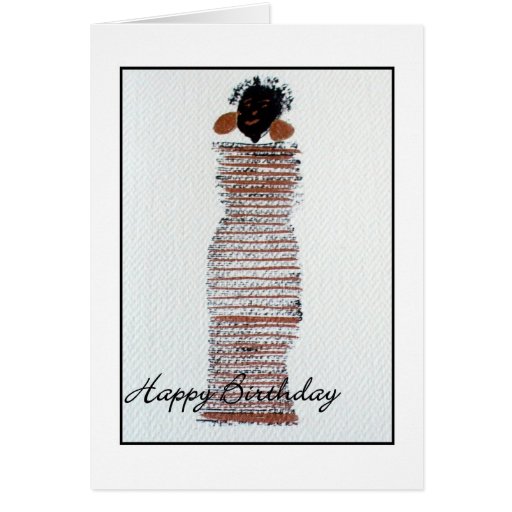 Funky Girl Happy Birthday Greeting Card