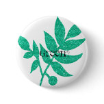 Funky glittery leaves buttons