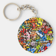 funky graffitis keychains