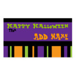 Funky Halloween Gift Tag business cards
