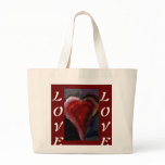 Funky Heart & Love - Romantic tote bag