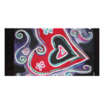 Funky Heart photo cards