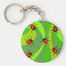 Funky Ladybugs Keychains