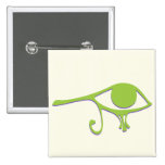 Funky Lime Purple Wedjet Pinback Button