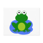 Funky little frog pond postcards