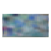Funky Metallic Glass Abstract
