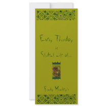 Funky  Monkey Personalized Rack Card