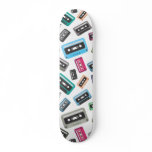 Funky music cassette skateboard