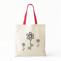 Funky Nuts&Screws Flowers Bag