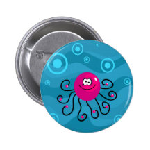 Funky Octopus Button