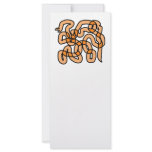 Funky Orange Glass Snake. Vector Art. Custom rack cards
