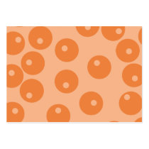 Funky orange retro pattern. business card templates