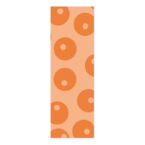 Funky orange retro pattern. business card template
