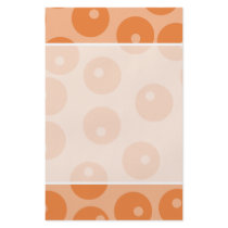 Funky orange retro pattern. full color flyer
