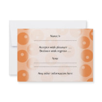 Funky orange retro pattern. personalized announcements