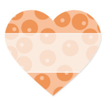Funky orange retro pattern. stickers
