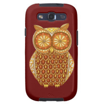 Funky Owl Abstract Samsung Galaxy S3 Vibe Case