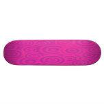 Funky Pink & Purple Retro Circles Skate Board Decks