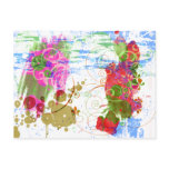 Funky Post Card: Abstract Paisley Series