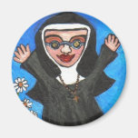 Funky Preachin' Nun - magnet