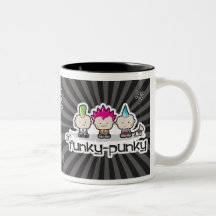Funky-Punky Black Mug
