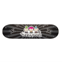 Funky-Punky Black Skateboard