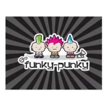 Funky-Punky Postcard