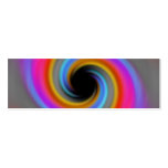 Funky Rainbow Swirl Design business cards