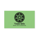 Funky Retro Bloom Business Card, Kelly Green business cards