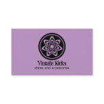 Funky Retro Bloom Business Card, Lavender business cards
