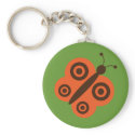 Funky Retro Butterfly keychains