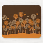 Funky retro garden mouse mat mousepad