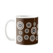 Funky retro target mug