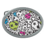 Funky Skulls Cute Belt Buckle