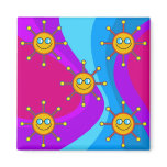 Funky Sun Fridge Magnets