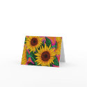 Funky Sunflowers Note Card