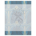 funky taupe and blue ancient damask custom flyer