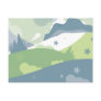 Funky Travel Landscape Postcard