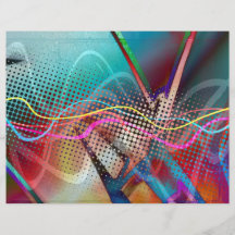 Funky Urban Graffiti Grunge Textured Flyer Design